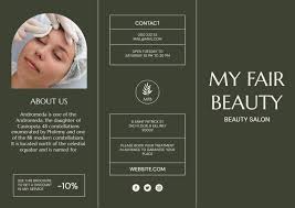free elegant beauty brochure template