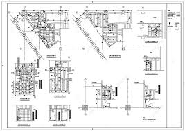 cad drawing of evacuation stairs in