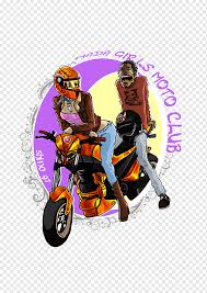 cartoon drawing motorcycle moto club
