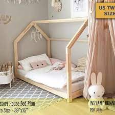 Montessori Toddler House Bed Frame Us