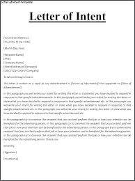 Business Letter Format Sample Doc Form Template Of Intent For