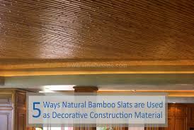 5 ways natural bamboo slats are used