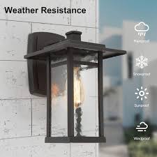 Black Outdoor Wall Lantern Sconce