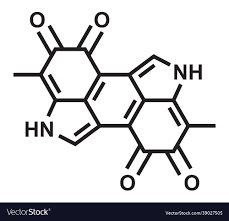 melanin chemistry royalty free vector