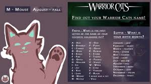 your warrior cats name sdpaint