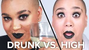 drunk vs high makeup challenge you