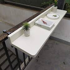 Make the most of your balcony with this diy balcony railing bar table that's perfect for entertaining guests or getting some work done. Balcony Hanging Table Folding Aluminum Alloy Adjustable Wall Mounted Table Railing Patio Railing Home Little Dining Table Bar Laptop Table White Amazon In Furniture