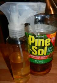 using pine sol as mopping spray