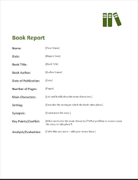Book Report Word