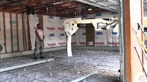 concrete floor in existing garage you