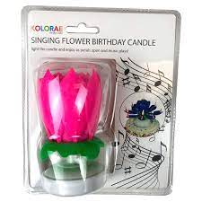 kolorae flower birthday candle