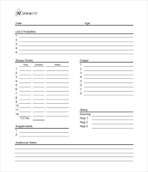 Best Of Pictures Baby Daily Report Template Log