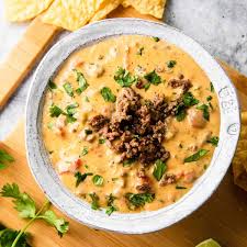 ground beef queso dip the travel palate