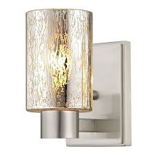 Mercury Glass Sconce Satin Nickel At