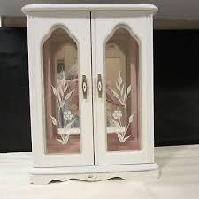 Jewelry Box Armoire Vintage Shabby Chic