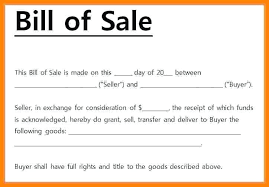 Vehicle Bill Of Sale Template As Is Vehicle Bill Of Sale Template