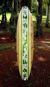 Solid Wood Surfboard Wall Art