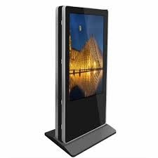 metal black two sided floor standing