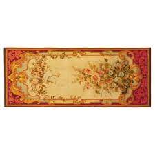 antique french aubusson rug in runner