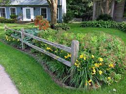 When fences are used for mostly decorative reasons, this can be a great way to save money. Beth S Garden In Iowa Day 1 Small Front Yard Landscaping Fence Landscaping Landscaping Around Trees