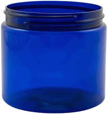 jar 16 oz pet cobalt blue without caps