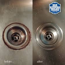 remove rust from stainless steel sinks