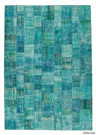 over d turkish patchwork rug