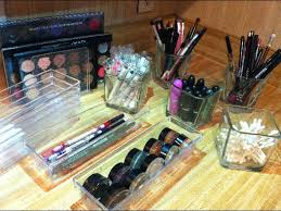 clear makeup storage ideas from dollar