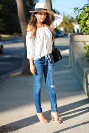 Image result for jeans and tight tops