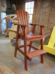 It's bar height, giant and super sturdy and comfy! Adirondack Bar Chairs Home Furniture Design Unique Wood Furniture Outdoor Chairs Adirondack Chair Plans