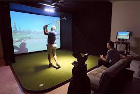a home golf simulator super the