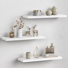 White Floating Shelves For Wall Decor