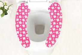 4 Pairs Toilet Seat Warmer Cover Padded
