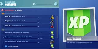 Fortnite Season 9 Overtime Challenges And Rewards Now