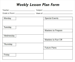 Blank Preschool Lesson Plan Template 20 Preschool Lesson Plan