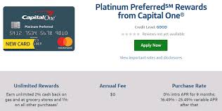 platinum preferred credit card