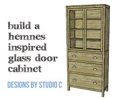 Hemnes Inspired Glass Door Cabinet