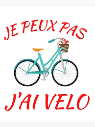 Carte postale « Maillot Je Peux Pas J'ai Velo Humour Polo VTT Drole Vélo »,  par soufyane | Redbubble