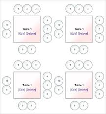 Seating Chart Template 9 Free Word Excel Format Download