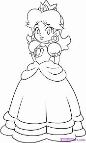 She has made several appearances as a playable character along the years in many spin offs of the mario franchise. Super Mario Daisy Coloring Pages Coloring Home
