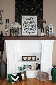 Handmade Faux Fireplace Mantel