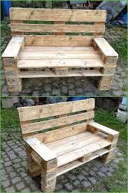 Recycled Pallet Outdoor Bench Diy