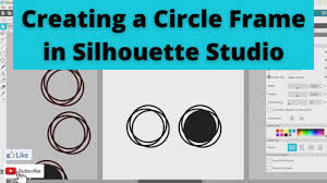 creating a circle frame in silhouette