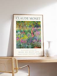 Claude Monet Poster The Iris Garden At
