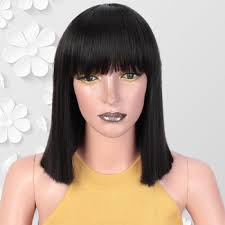 Find cheap blonde bob style wigs with bangs or other latest bob haircuts here at if you don't want to chop your hair to the latest celebrity style , you can wear custom bob style wigs. Black Bob Wig With Bangs Nubianprincesshairshop Com