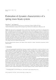 estimation of dynamic characteristics