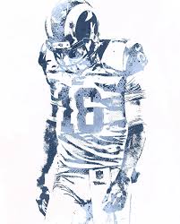 Nfl (national football league) is one of the four professional sports leagues in the united states along with nba, nhl and mlb. Jared Goff Los Angeles Rams Water Color Art 10 Mixed Media By Joe Hamilton