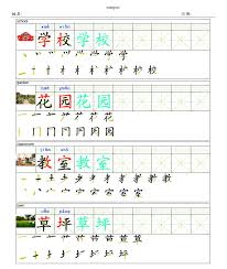 read and write chinese characters 读