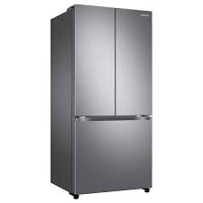 samsung rf18a5101sr 18 cu ft smart counter depth 3 door french door refrigerator stainless steel