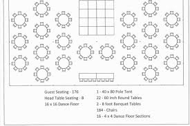 Tent Layout For Wedding Reception